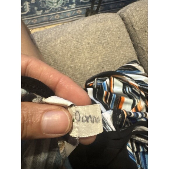 Cato Womens Blouse Sz Medium off-shoulder Striped  Colorful Y2k 2000's Retro - Picture 11 of 14